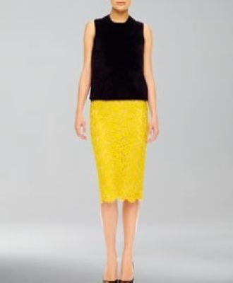 Lace Pencil Skirt
