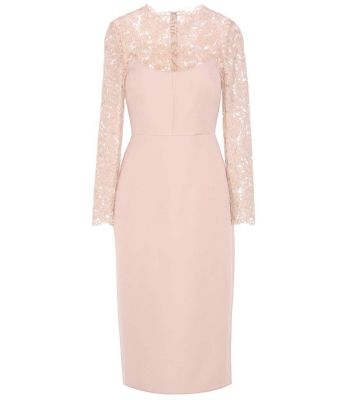 Lace-panelled dress