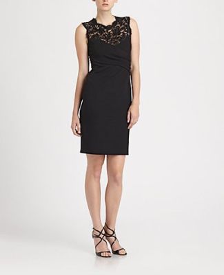 Lace-Trimmed Dress
