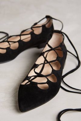 Lace-Up Flats