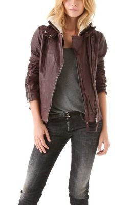 Leather & Shearling Moto Jacket