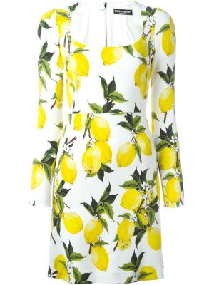 lemon print dress