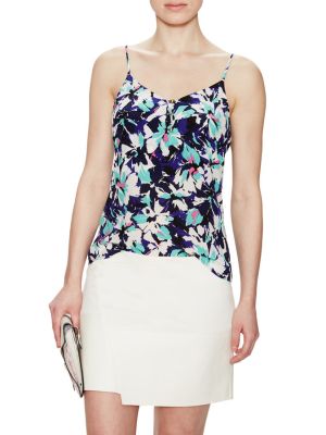 Lena Silk Button Front Camisole