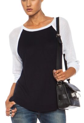 Lexie Colorblocked Raglan Knit Pullover