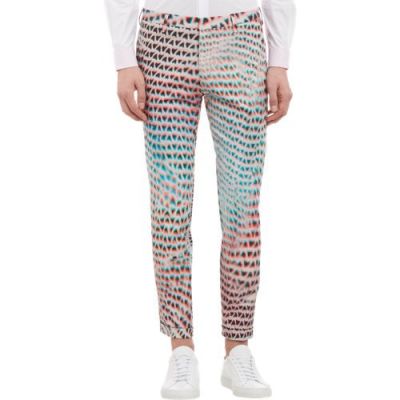Lightbox Mesh-Print Cuffed Pants