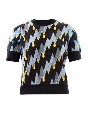 Lightning Bolt Embellished Sweater