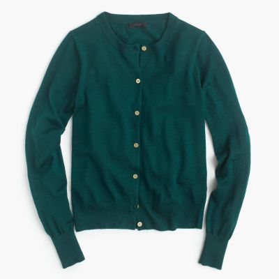 LIGHTWEIGHT WOOL JACKIE CARDIGAN SWEATER
