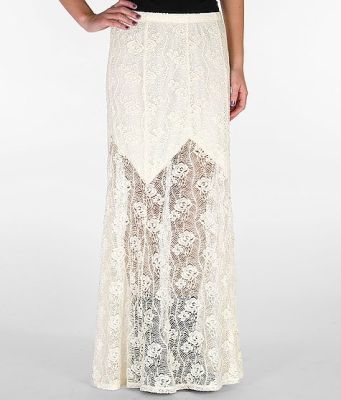 Lily White Lace Maxi Skirt