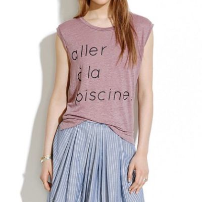 Linen Piscine Muscle Tee
