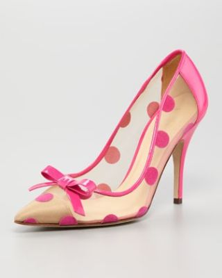 Lisa Large Dot Mesh Pump