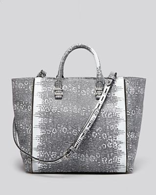 Lizard Embossed Mini Perry Tote