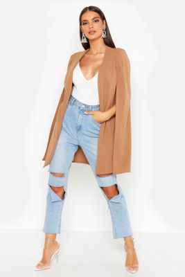 Longline Tailored Crepe Cape
