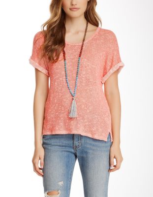 Loose Knit Short Sleeve Tee