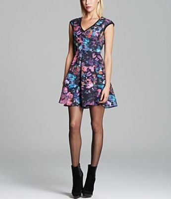 Love Letter Printed Wonderland Dress