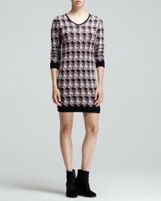 Mariah Printed Sweater Dress