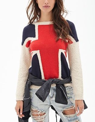 Marled Union Jack Sweater