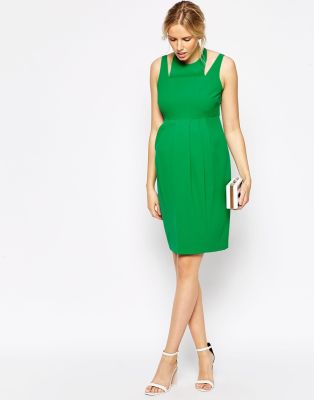 Maternity Tulip Dress With Cut Out Neck