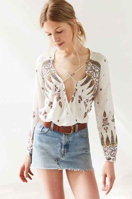 Mayfair Plunge Surplice Top