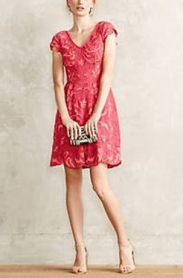 Melon Lace Dress