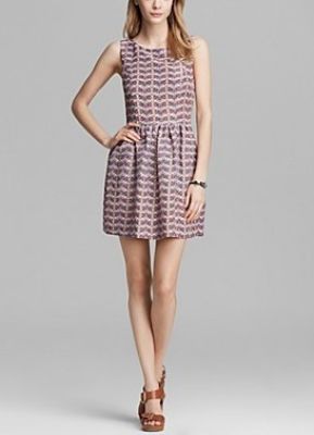 Meriel Chevron Print Dress