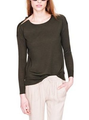 Merino Zip-Shoulder Sweater