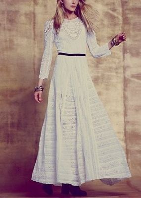 Merrie's White Victorian Dress