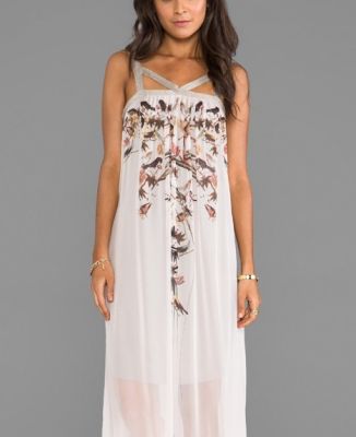 Metallic Strap High-Low Dress