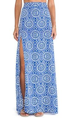 Mick Slit Maxi Skirt