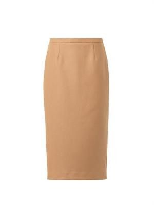 Midi-length pencil skirt