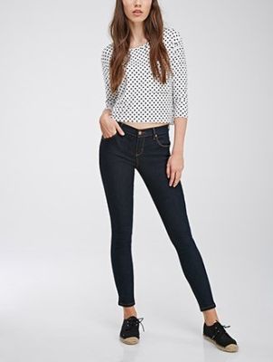 Mid-Rise Skinny Jeans