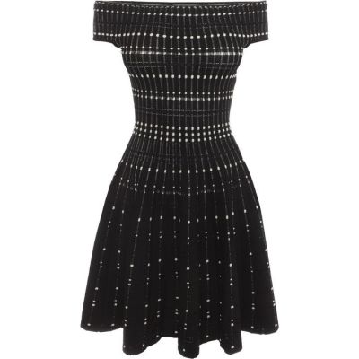 Mini Off Shoulder Knit Dress