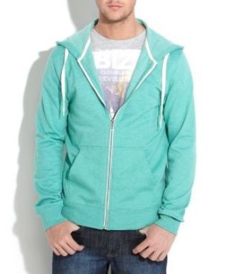 Mint Green Zip Through Hoody