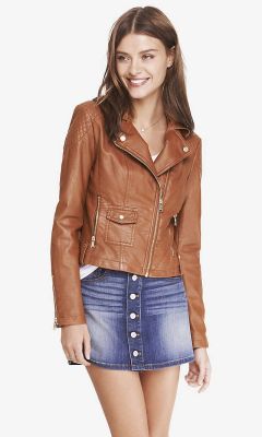(MINUS THE) LEATHER QUILTED SHOULDER JACKET