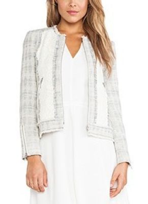 Mixed Tweed and Lace Jacket
