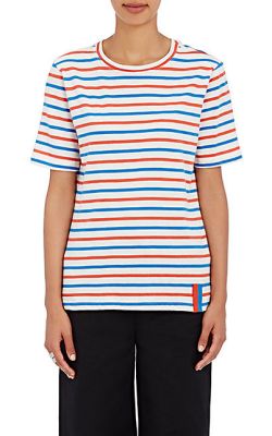 Modern Striped Cotton T-Shirt