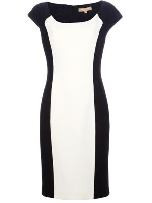 monochrome shift dress