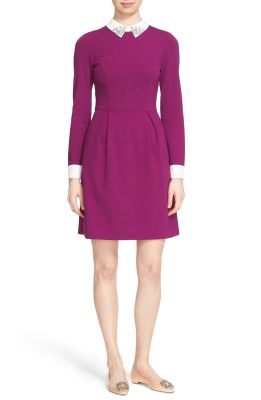 'Moona' Embellished Collar Dress