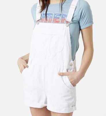 Moto Dungaree Short Overalls