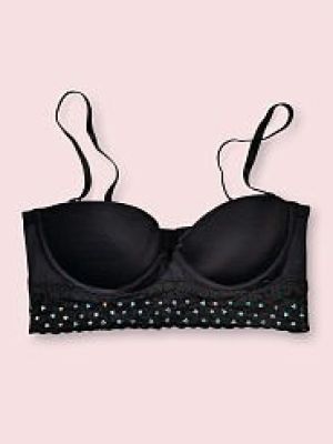 Multi-Way Bustier Bra in Black/Bling