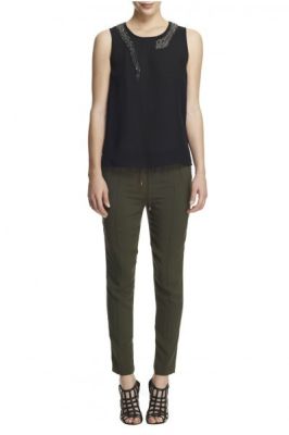 Muscle Tank With Embellished Snake