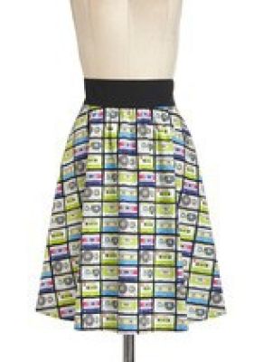 Music in Me Skirt in Mix Tape