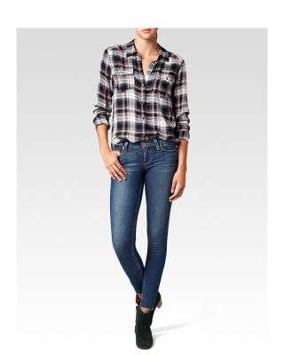 Mya Shirt - Black/Adobe Rose/Grey Huntley Plaid