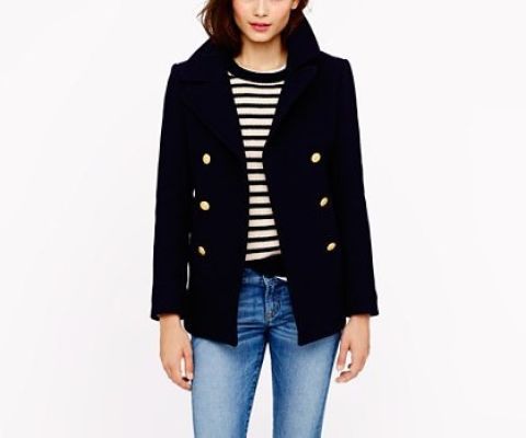 navy blue peacoat