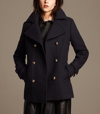 Navy Wool Peacoat