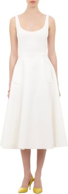 Neoprene Tea-Length Dress