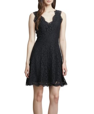 Nikolina Fringe-Trim Lace Dress