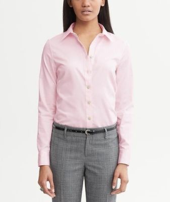 Non-Iron Fitted Sateen Shirt