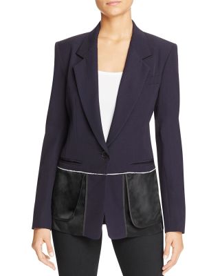 Notch Collar Inside Out Blazer