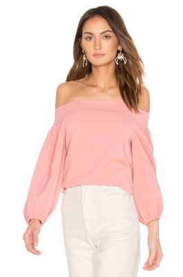 Off Shoulder Top in Pitaya Pink