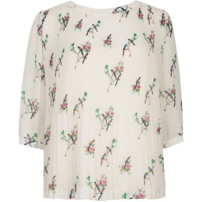 Oliv Tropical Ditsy Print Top